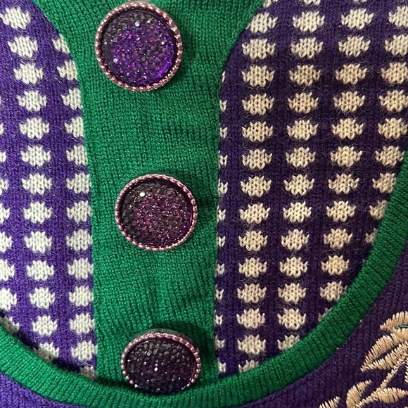 Vintage sweater dress can’t read name Sweet…so unusual in design X-LARGE - Picture 4 of 8